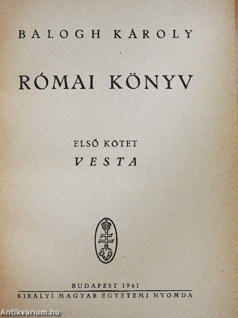 Római könyv I-II.