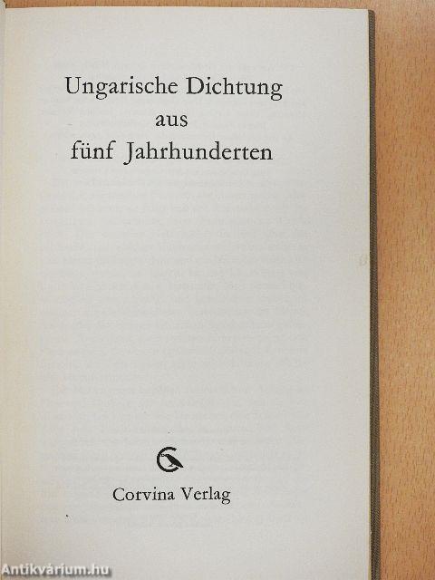 Ungarische dichtung aus fünf Jahrhunderten