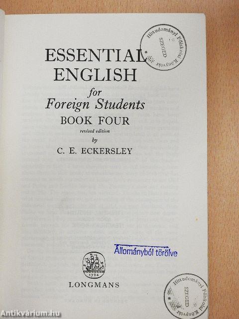Essential English for Foreign Students Book 4.