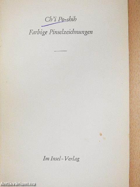 Farbige Pinselzeichnungen