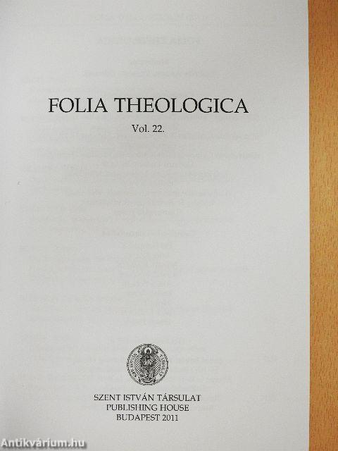 Folia Theologica 22.