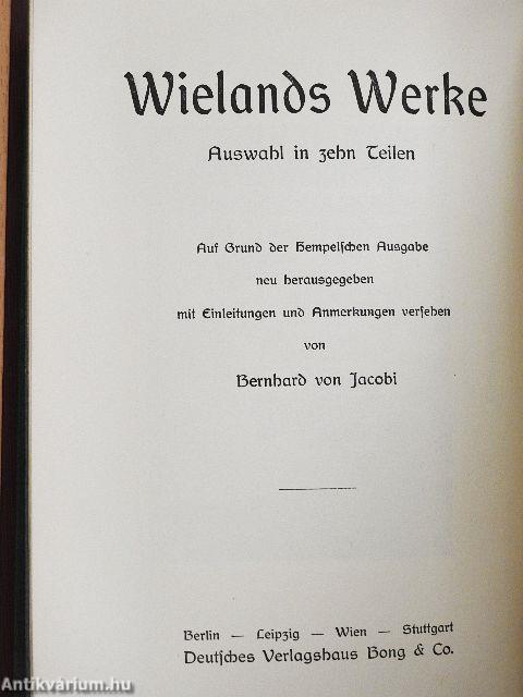 Wielands Werke 7-10. (gótbetűs)