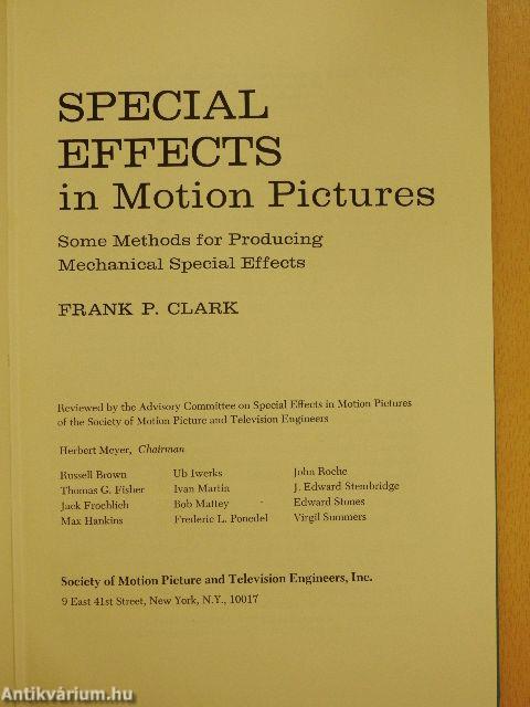 Special Effects in Motion Pictures