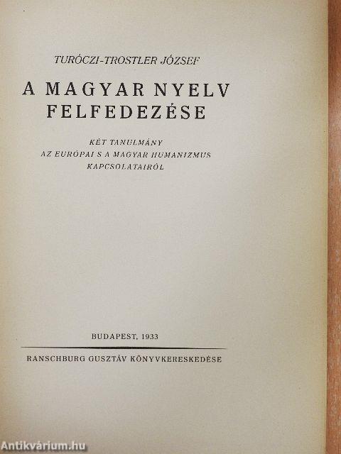 A magyar nyelv felfedezése