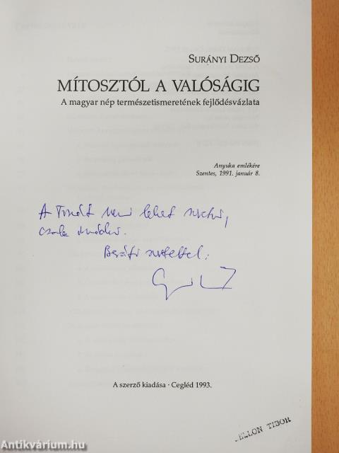 Mítosztól a valóságig (dedikált példány)