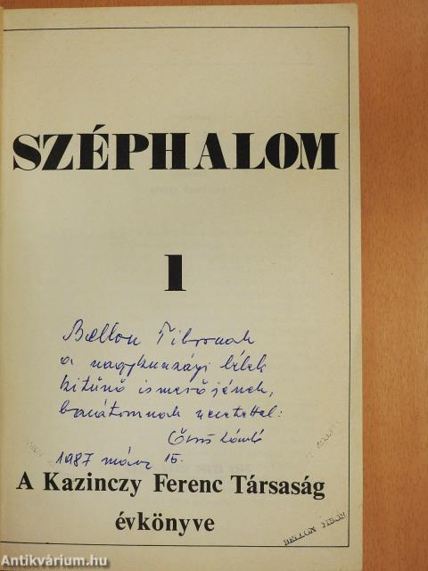 Széphalom 1. (dedikált példány)