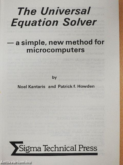 The Universal Equation Solver