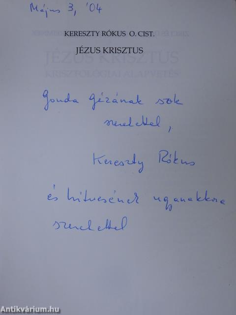 Jézus Krisztus (dedikált példány)