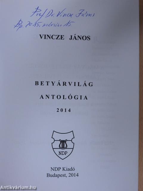 Betyárvilág Antológia 2014 (aláírt példány)