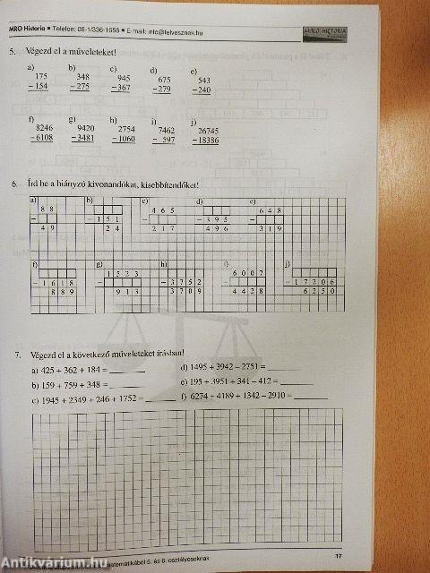 Kompetencia alapú munkafüzet matematikából 5. és 6. osztályosoknak