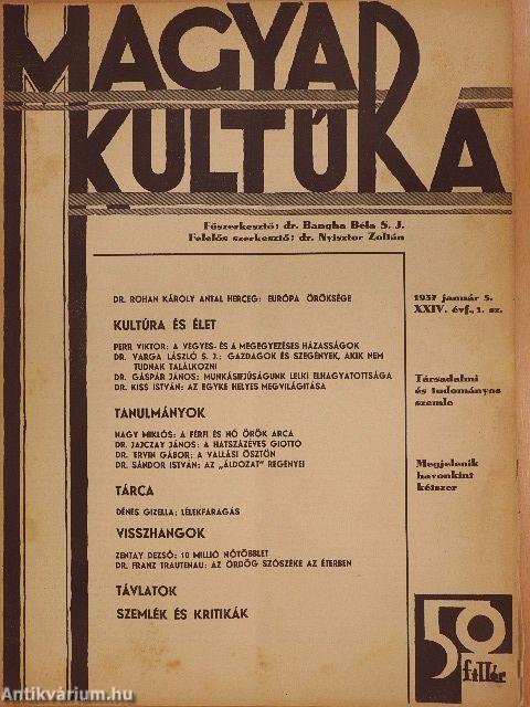 Magyar Kultúra 1936-1937. (vegyes számok)(15 db)