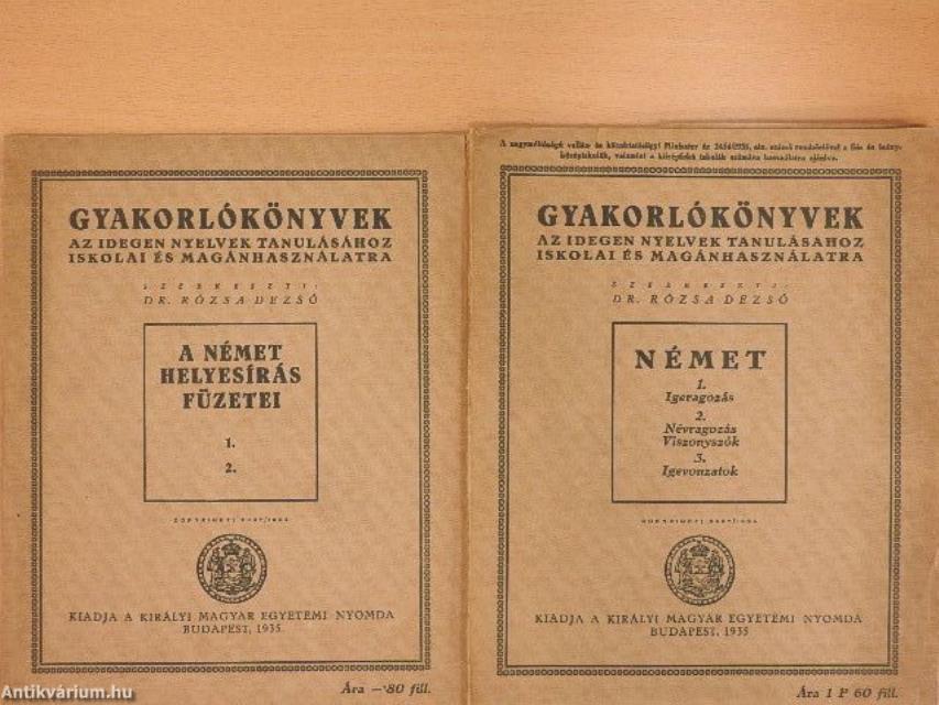 Gyakorlókönyvek az idegen nyelvek tanulásához - Német/A német helyesírás füzetei