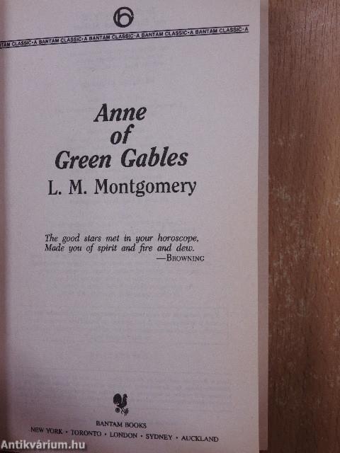 Anne of Green Gables I-III.