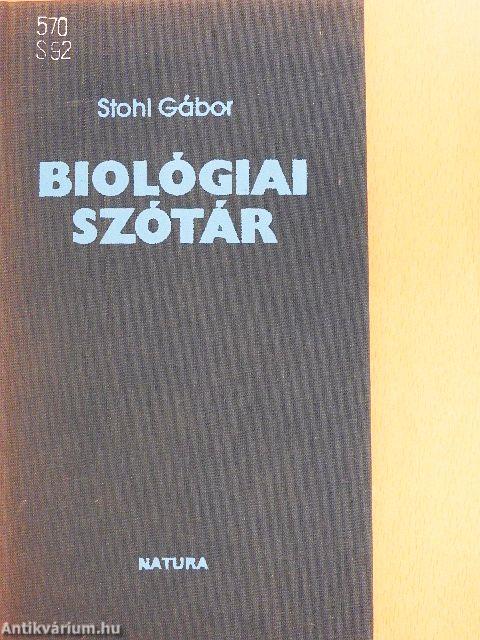 Biológiai szótár