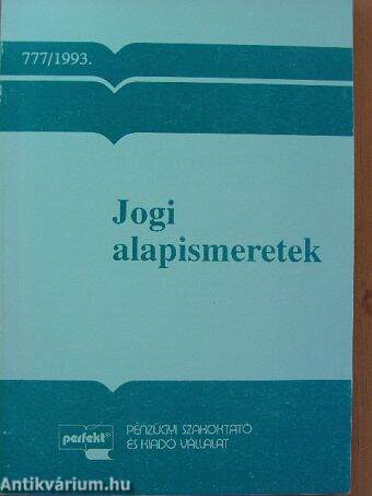 Jogi alapismeretek