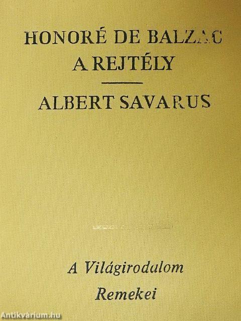 A rejtély/Albert Savarus