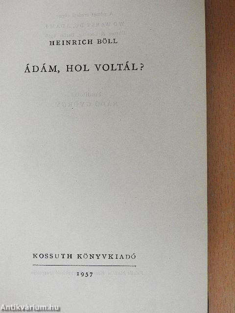 Ádám, hol voltál?