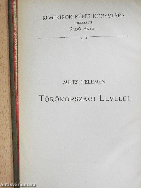 Mikes Kelemen törökországi levelei