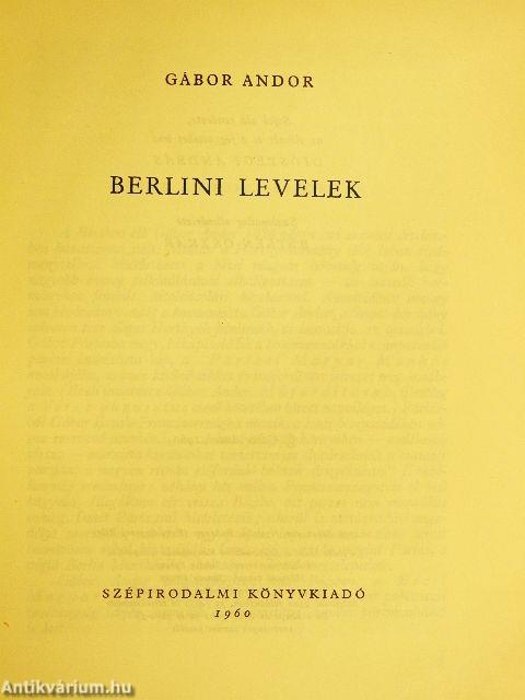 Berlini levelek