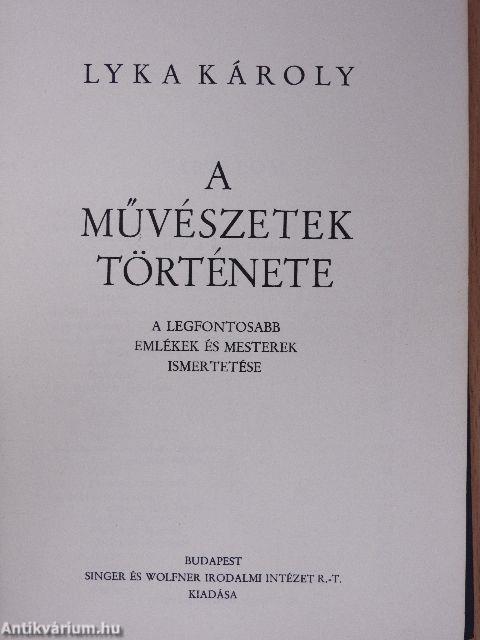 A művészetek története I-II.