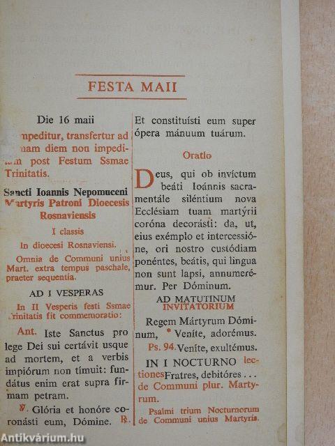 Officia Propria Dioecesium Hungariae