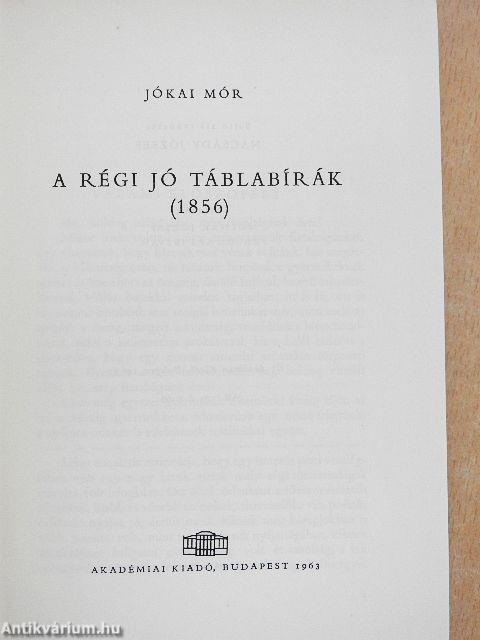 A régi jó táblabírák