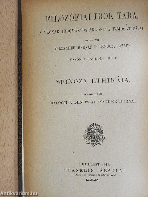 Spinoza ethikája