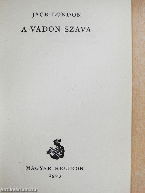 A vadon szava