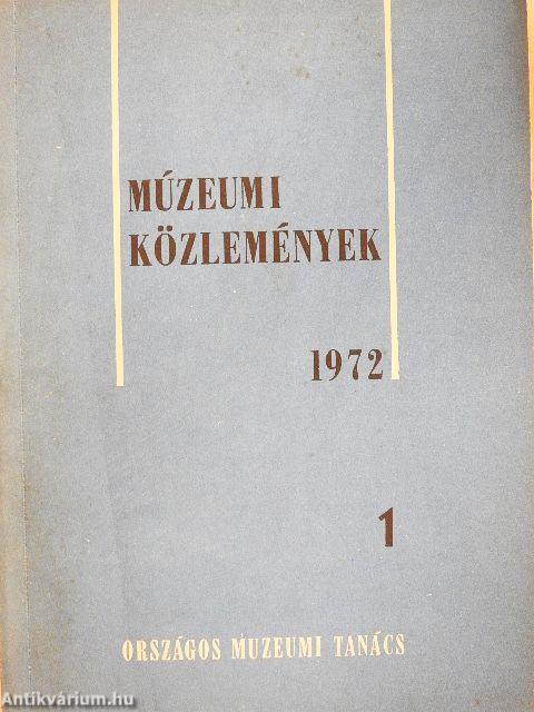 Múzeumi Közlemények 1972/1.