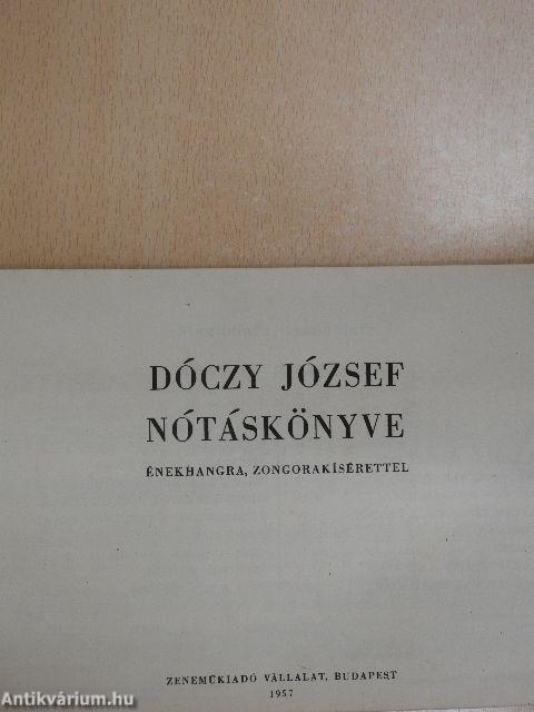 Dóczy József nótáskönyve