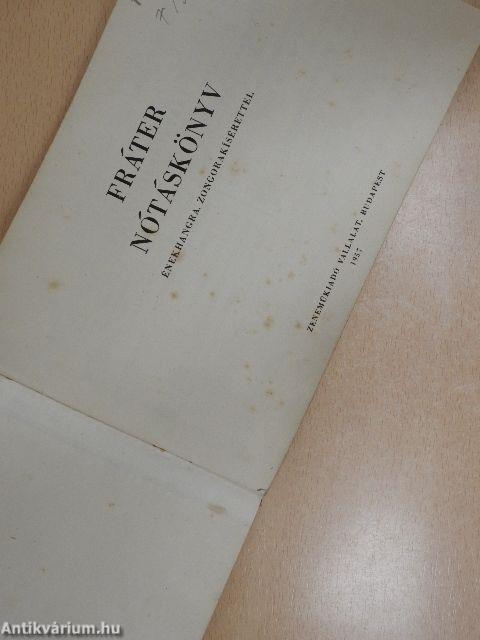 Fráter nótáskönyv
