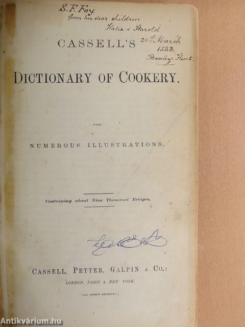 Cassell's dictionary of cookery