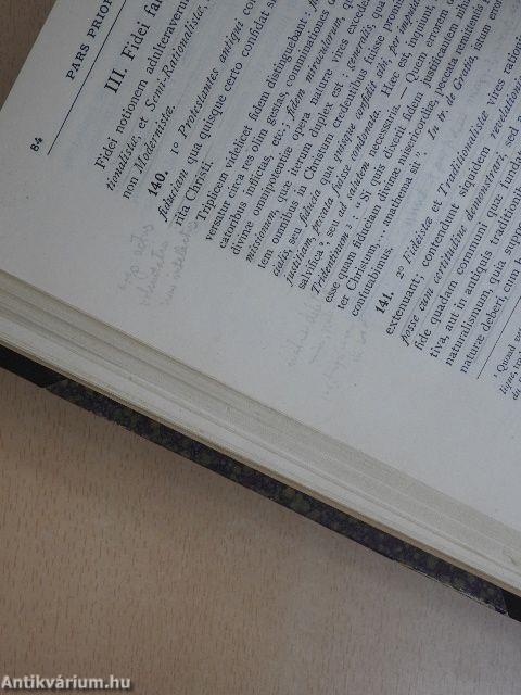 Synopsis Theologiae Dogmaticae Fundamentalis I-II.