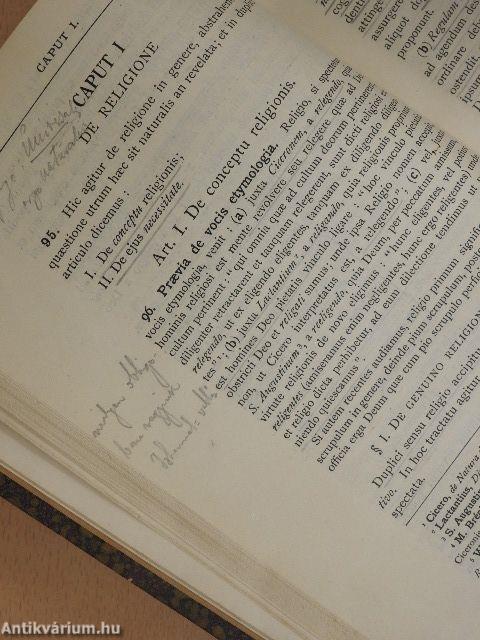 Synopsis Theologiae Dogmaticae Fundamentalis I-II.