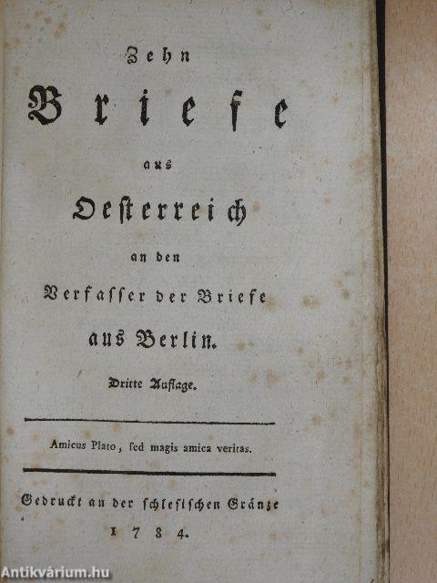 Zehn Briefe aus Oesterreich (gótbetűs)