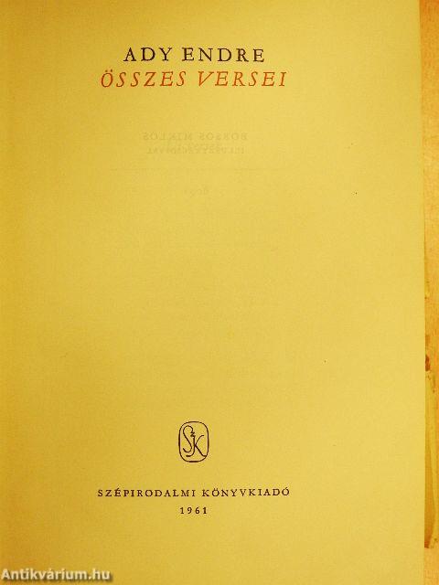 Ady Endre összes versei