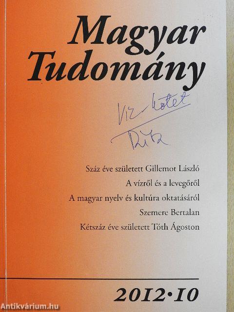 Magyar Tudomány 2012/10.
