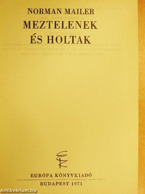 Meztelenek és holtak