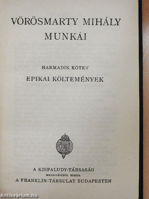 Vörösmarty Mihály munkái III.