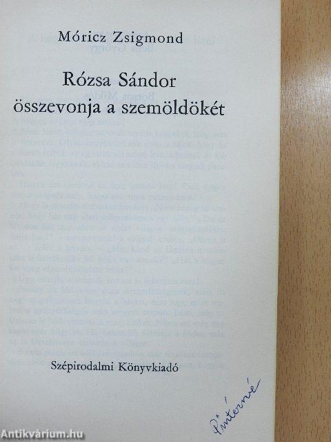 Rózsa Sándor összevonja a szemöldökét