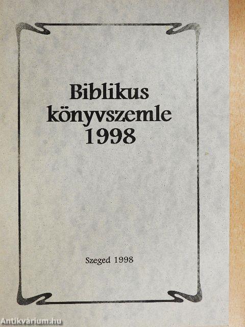 Biblikus könyvszemle 1998