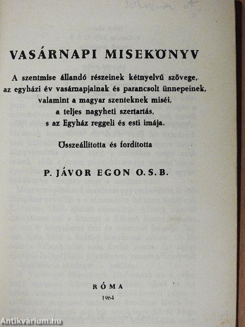 Vasárnapi misekönyv