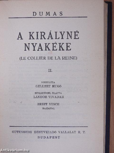 A királyné nyakéke I-VIII.