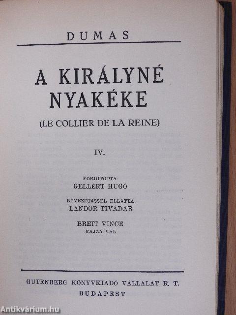 A királyné nyakéke I-VIII.