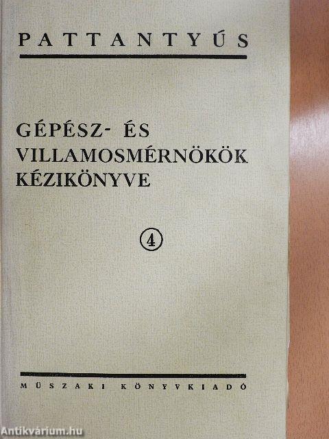 Gépész- és villamosmérnökök kézikönyve 4.