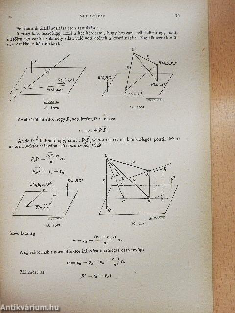 Műszaki matematikai gyakorlatok A. IX.