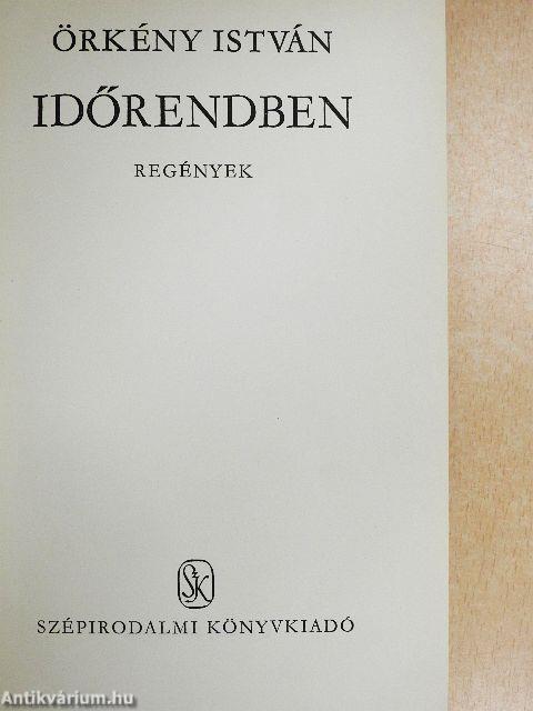 Időrendben - Regények