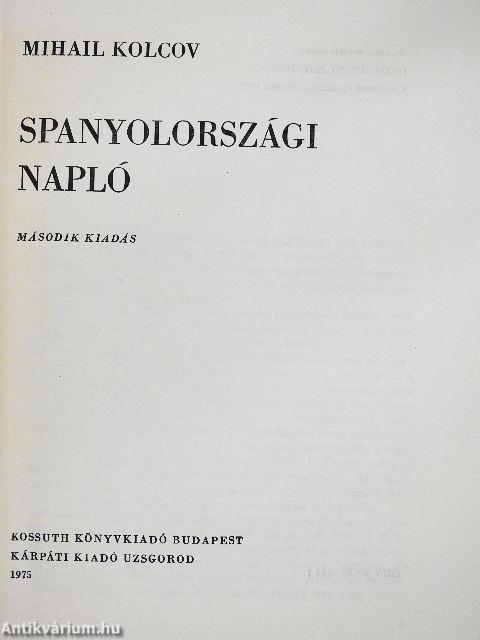 Spanyolországi napló