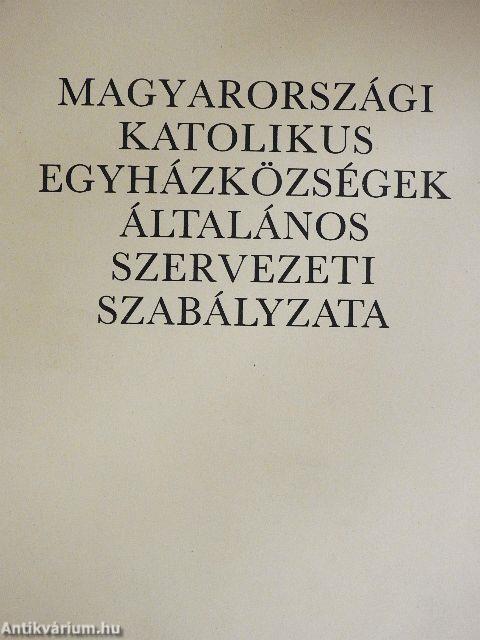Magyarországi katolikus egyházközségek általános szervezeti szabályzata