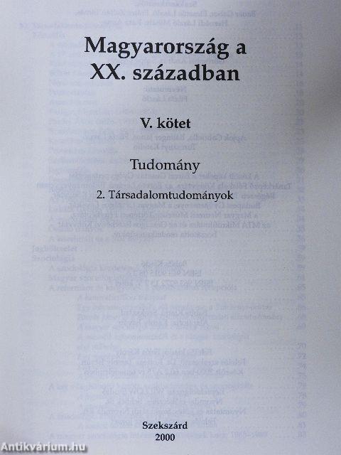 Magyarország a XX. században V.